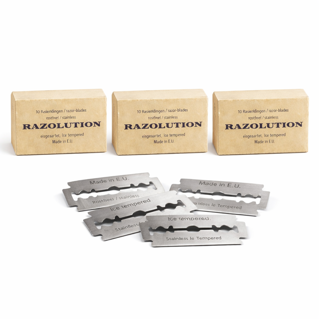 Double Edge Barberblader 3pk – Razolution (3x10 blader)