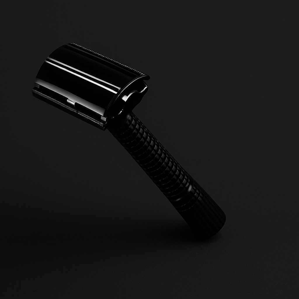 Barberhøvel i Black Chrome – Double Edge Safety Razor