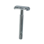 Safety Razor Butterfly – Langt Skaft + Etui + 10 Blader – Klassisk Barberhøvel
