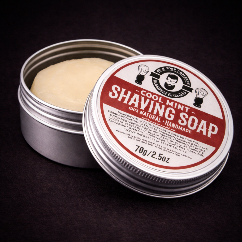 Dr.K Soap Company Naturlig Barbersåpe 70g – Cool Mint