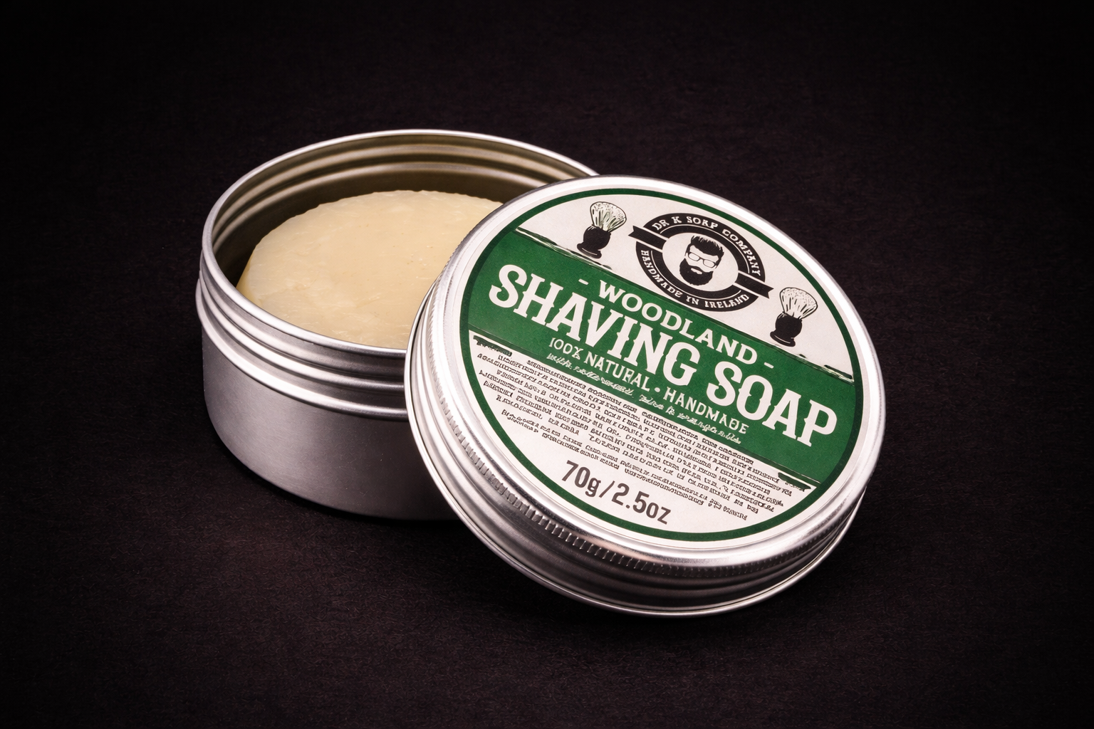 Naturlig Såpe til Barberkost - Woodland