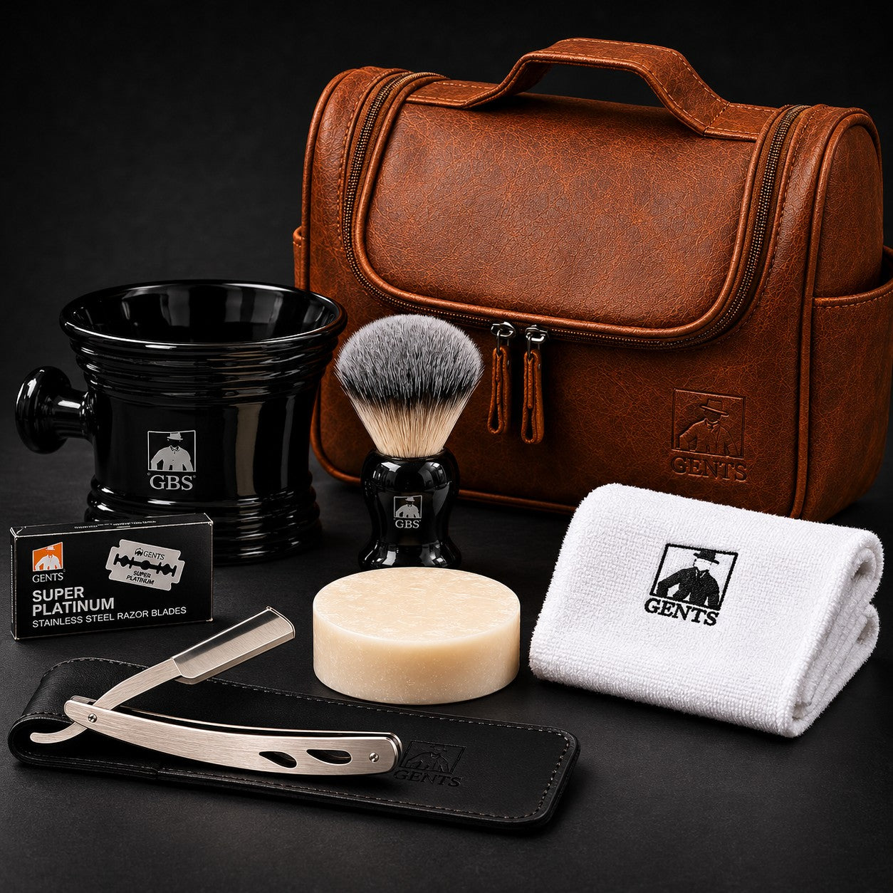 Barberingssett XL sort – Shavette - Med maksimal presisjon