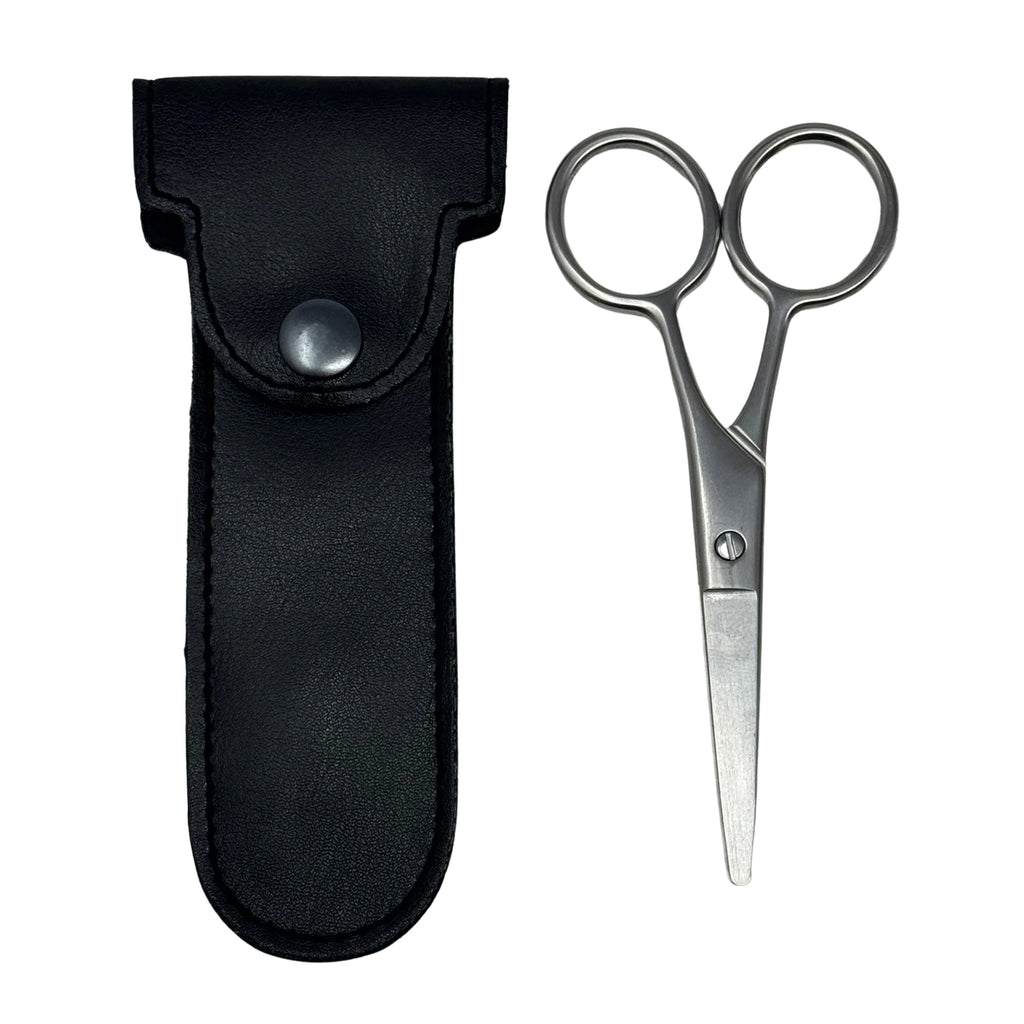 Skjeggsaks Rustfritt Stål 10cm – Med Etui