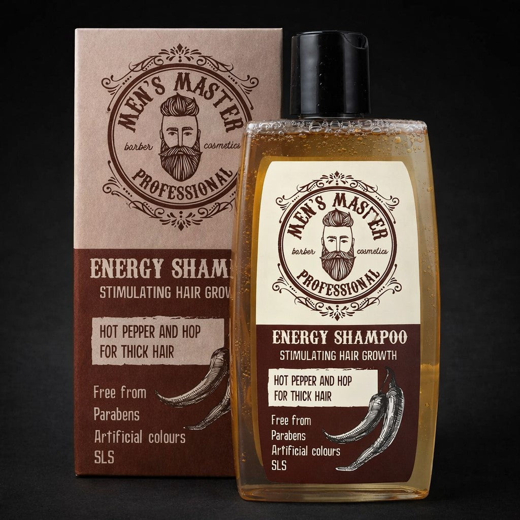 Energy Shampoo 260ml – Men's Master For Sterkere og Fyldigere Hår