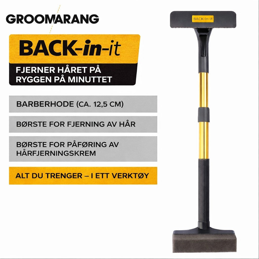 Ryggshaver Back-In-It – Fjern hår på ryggen selv