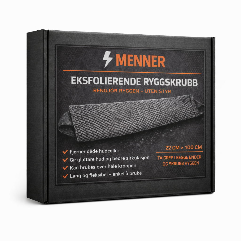 Komplett Pleiesett med, Dusjsåpe og Shampo og en Gratis Eksfolierende Ryggskrubb