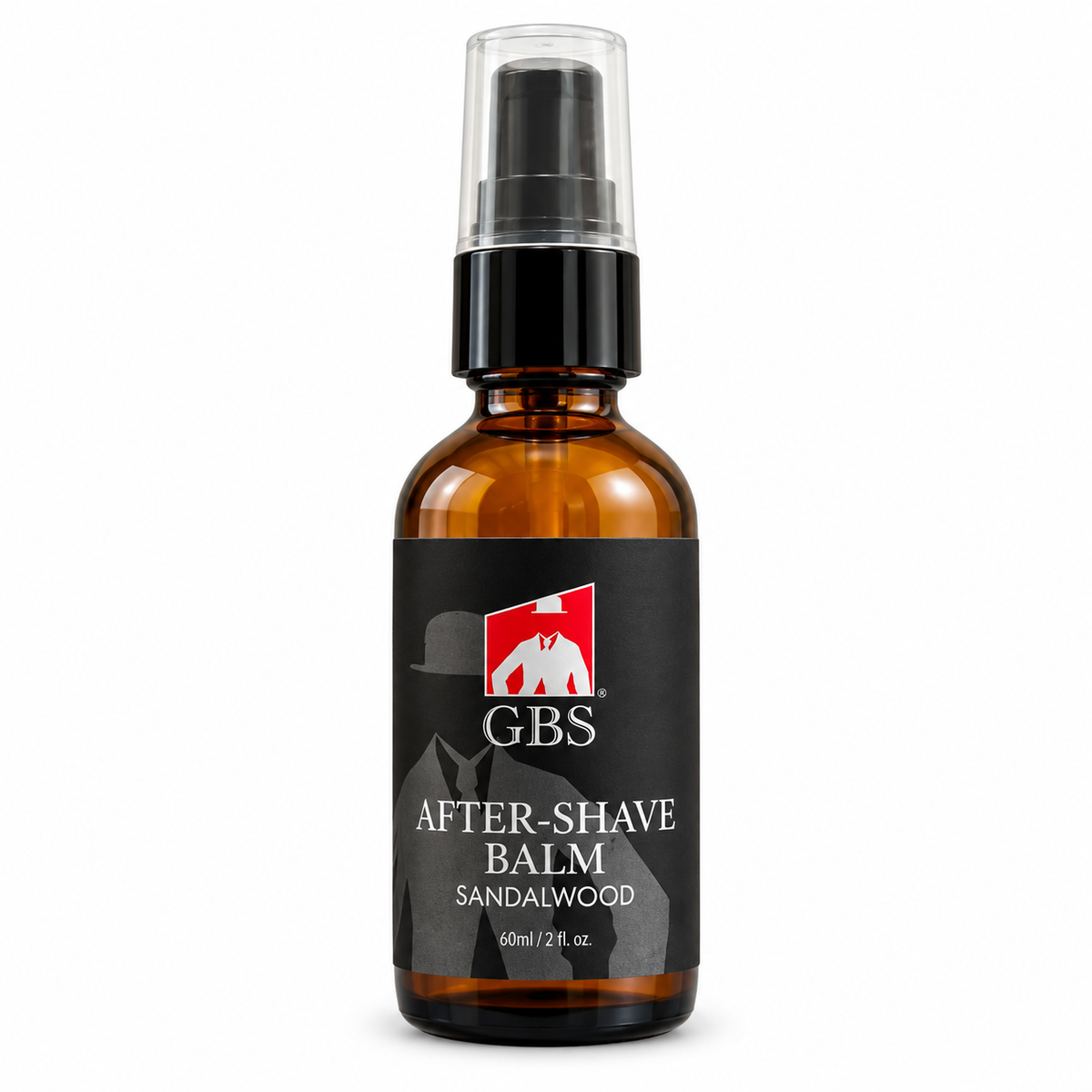 Gents GBS After-Shave Balm Sandalwood – beroligende aftershave balm med sandeltreduft i brun glassflaske med pumpe