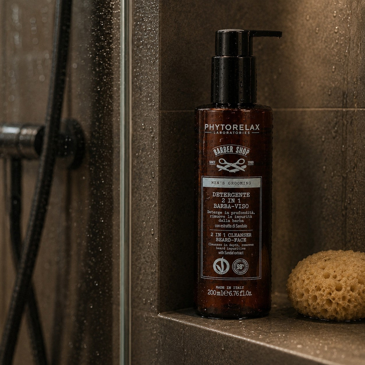 Skjegg- og ansiktsrens - Sandeltre - Phytorelax 200 ml
