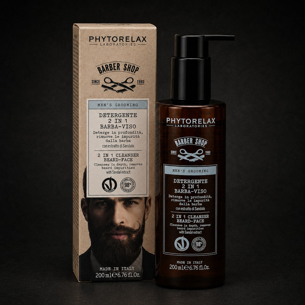 Skjegg- og ansiktsrens - Sandeltre - Phytorelax 200 ml