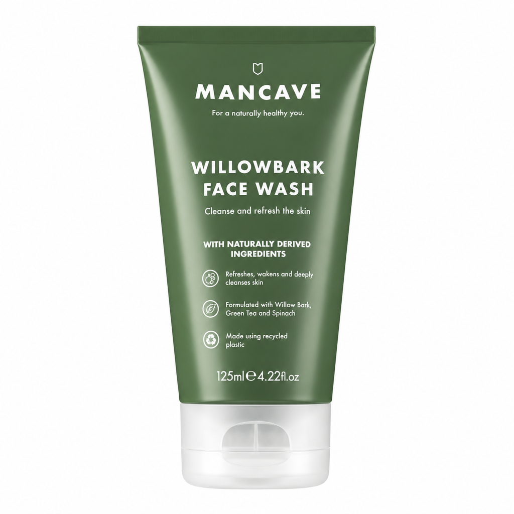 ManCave Willowbark Face Wash 125 ml – ansiktsrens for menn med pilebark