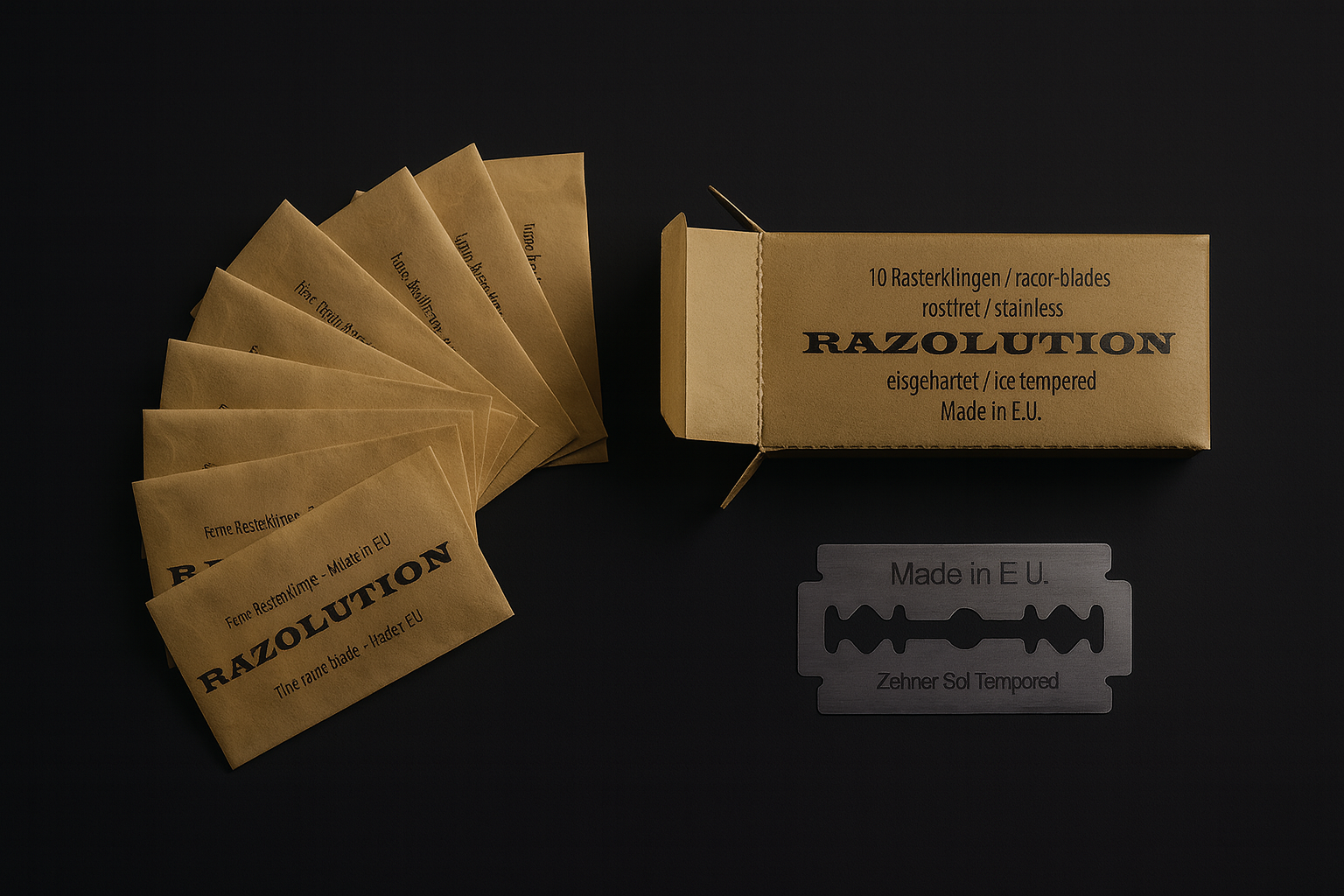 10pk - Double Edge Barberblader – Rustfritt Stål