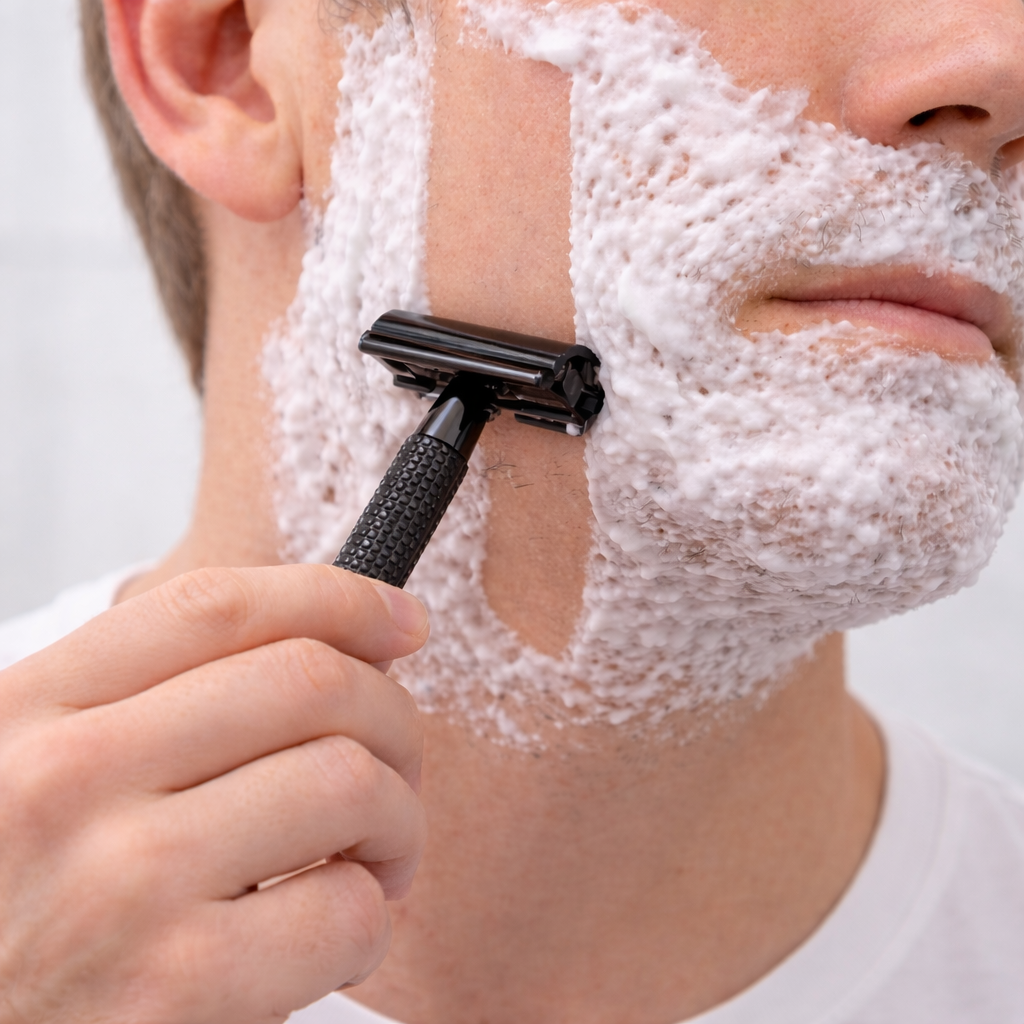 Barberhøvel Black Chrome – Double Edge Safety Razor