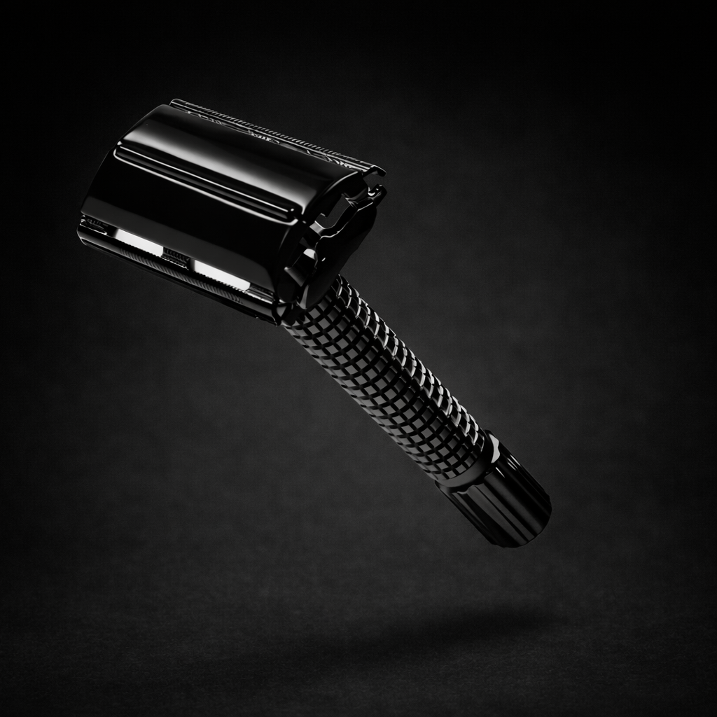 Barberhøvel Black Chrome – Double Edge Safety Razor