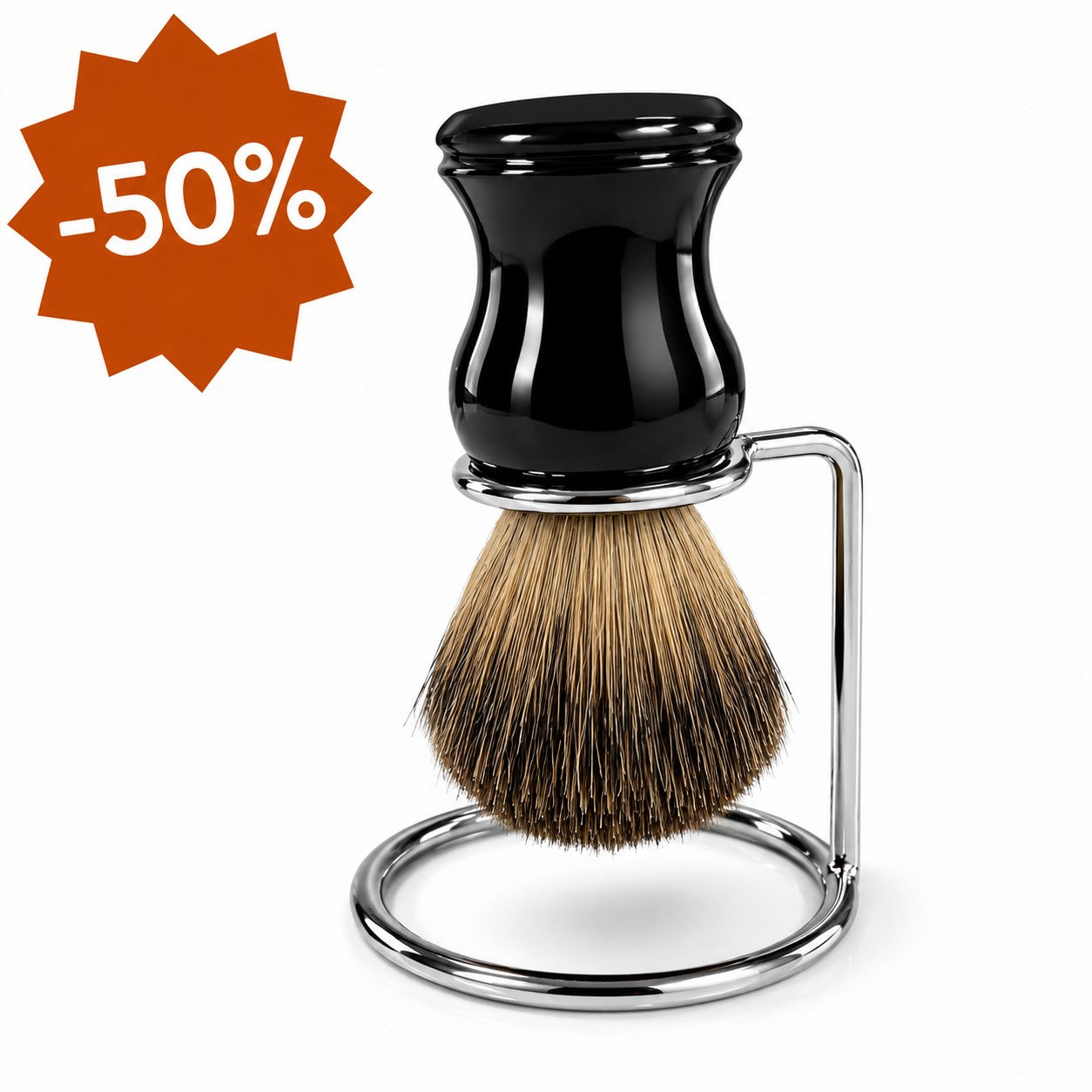 Barberkost Grey Badger – Med Stativ - Utgående produkt