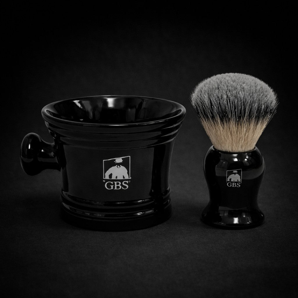 Barberkost og barberbolle – sett for bedre skum og kontroll