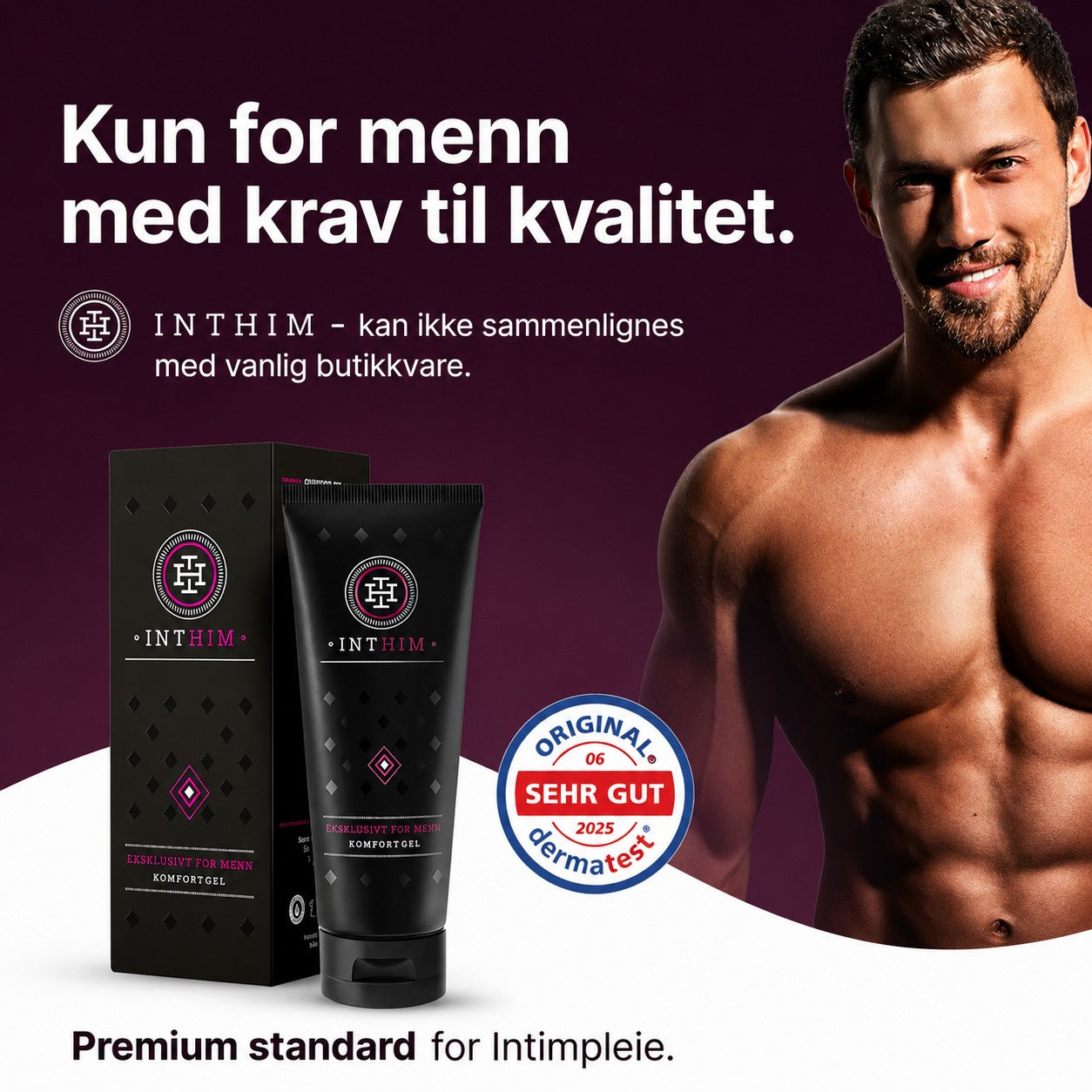 Intim hårfjerning + Comfort Gel – Komplett 2-stegs pleie – IntHim