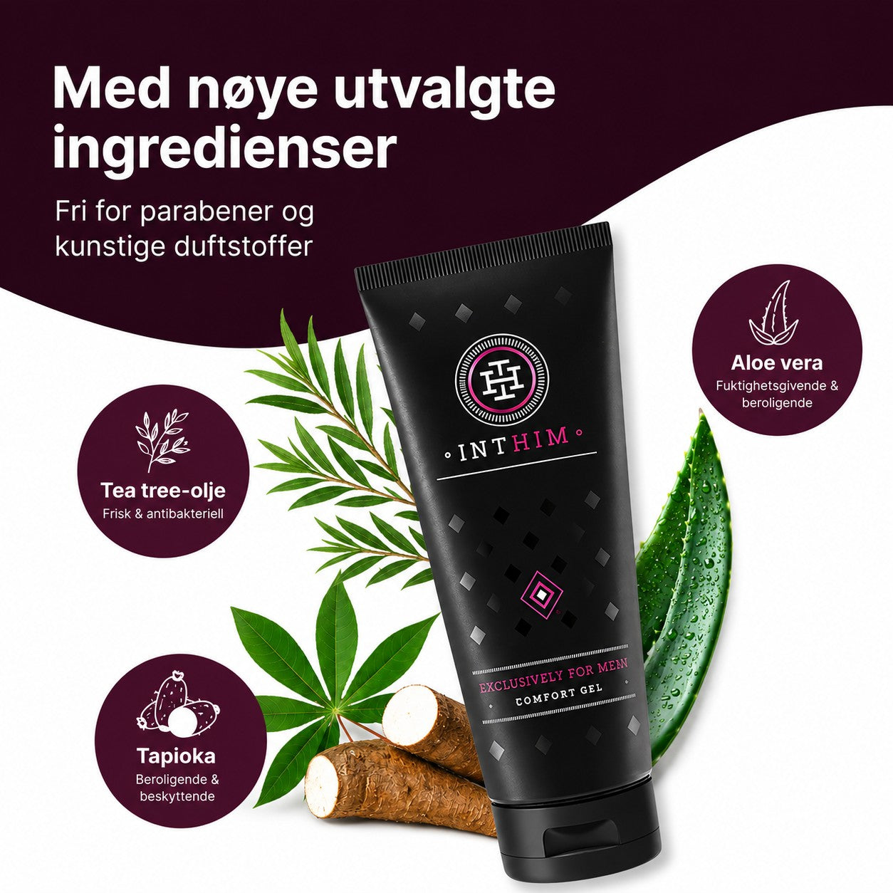 Intim Comfort Gel 100 ml – Lindrende pleie etter hårfjerning – IntHim
