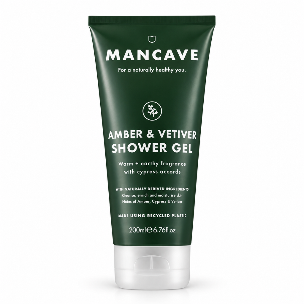 ManCave Amber & Vetiver Shower Gel 200 ml – dusjgel for menn med amber og vetiver