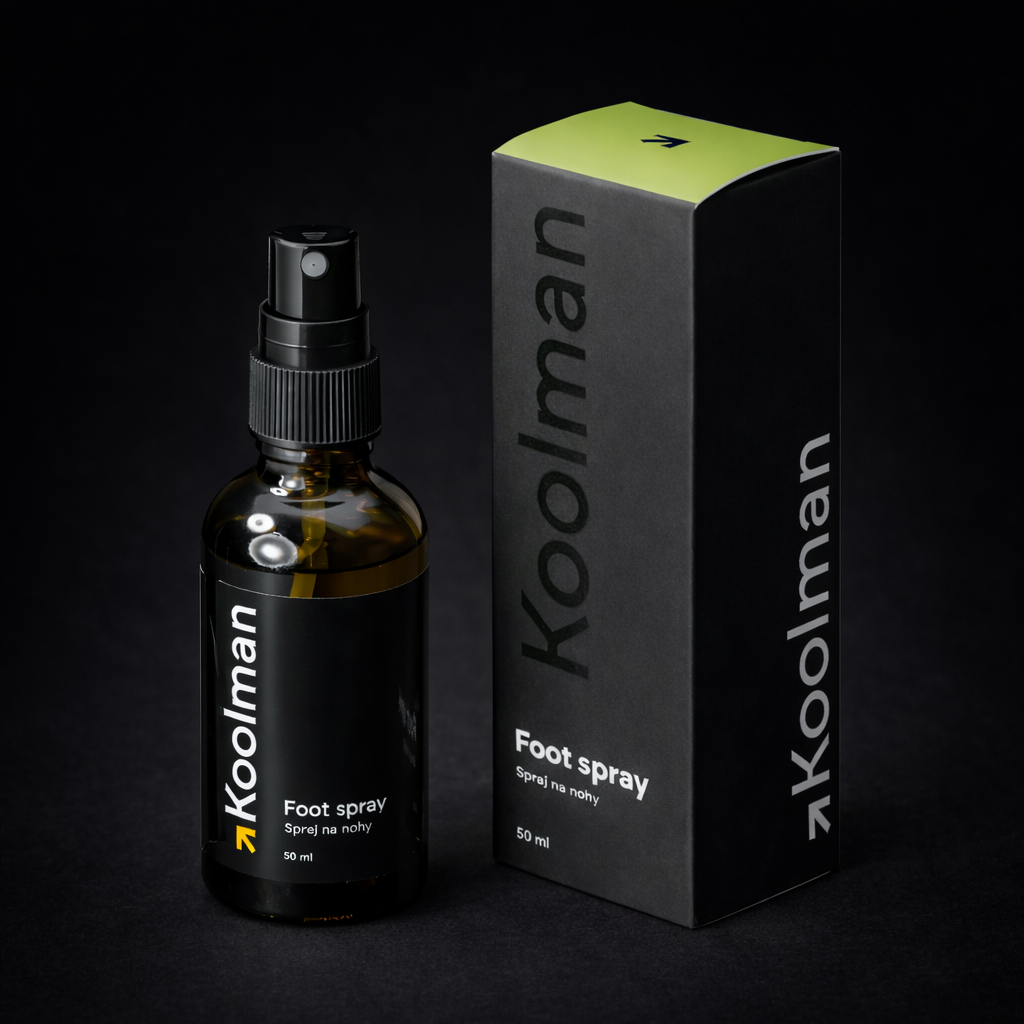 Foot Spray 50ml – KOOLMAN Friskhet og Beskyttelse for Aktive Føtter