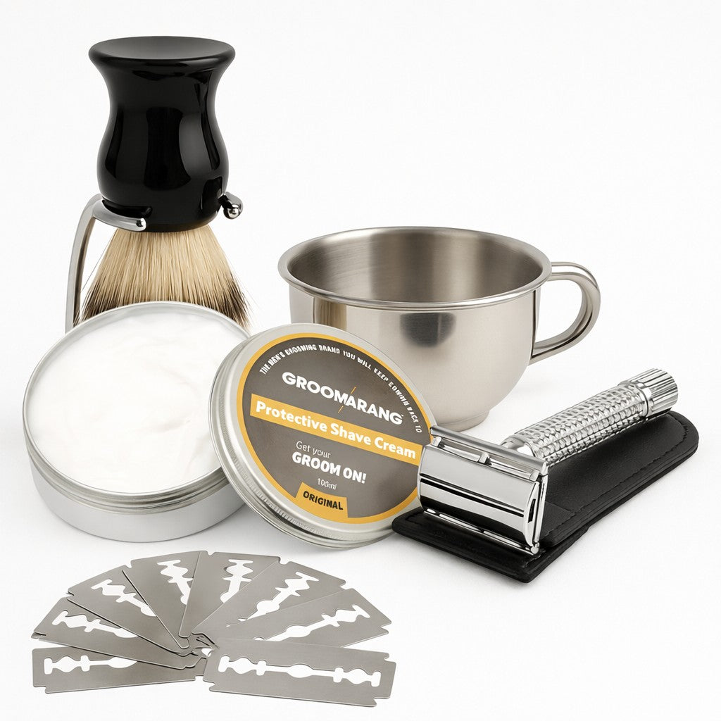 Barberingssett Komplett – Startpakke for Menn