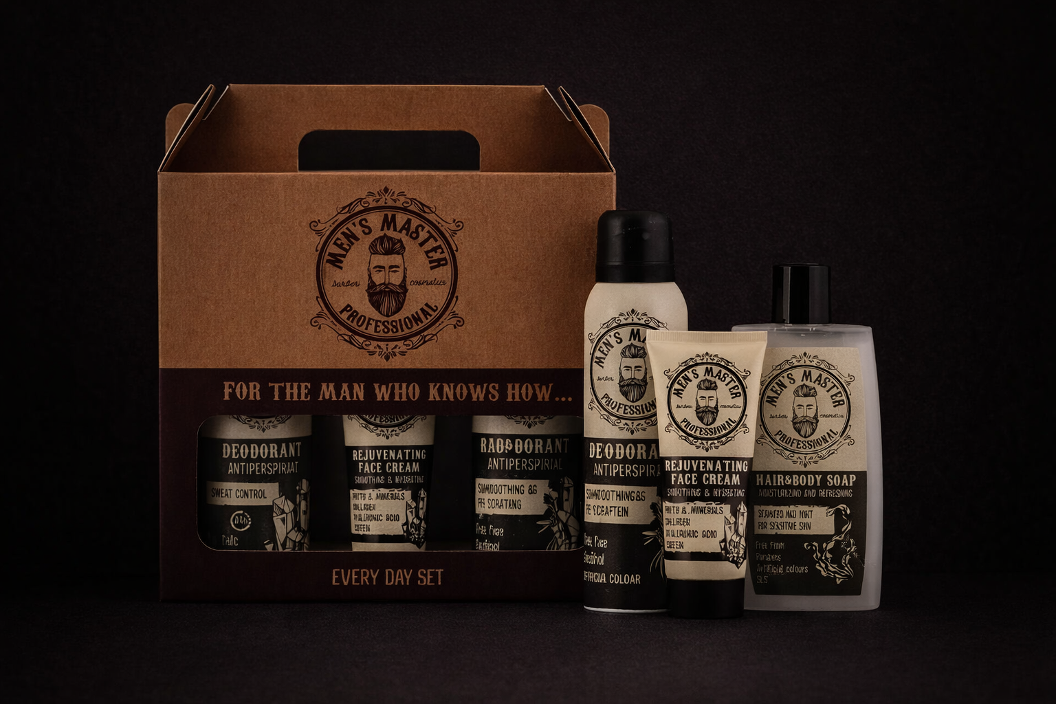 Gavesett for Menn – Daglig Pleie – Komplett Grooming Kit