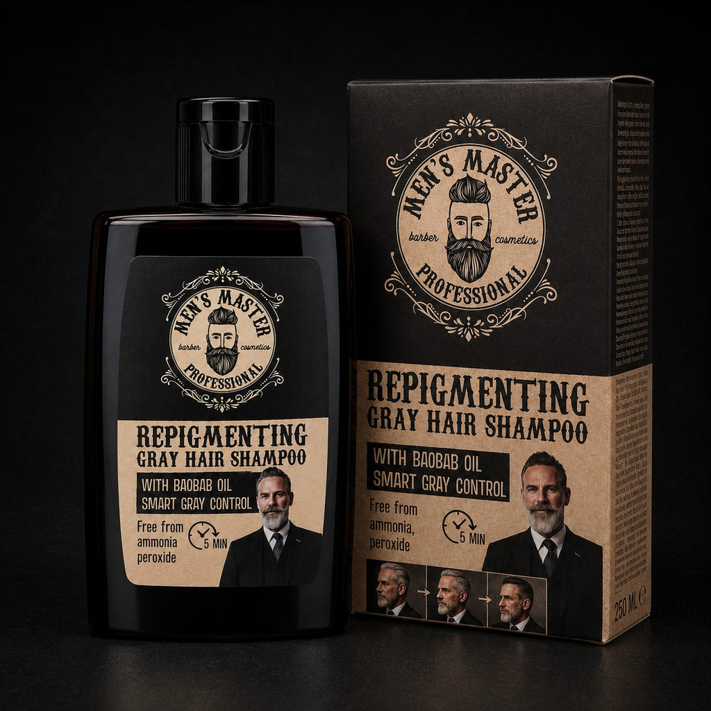 Repigmenterende shampoo for grått hår - Men's master