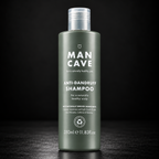 ManCave Anti-Dandruff Shampoo 350 ml på mørk bakgrunn