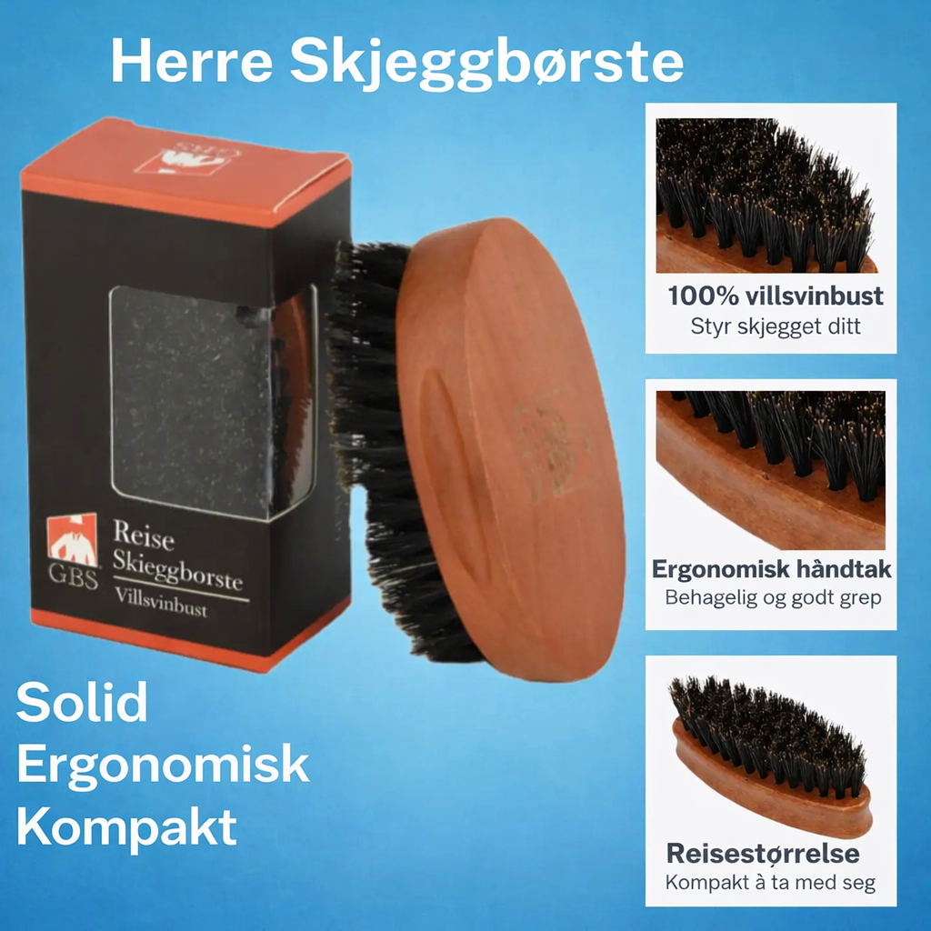 Skjeggbørste Villsvinbust – Travel Edition