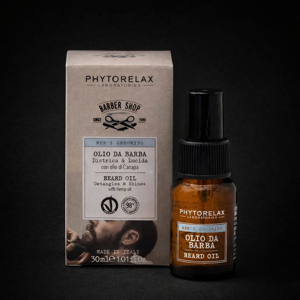 Skjeggolje 30 ml – Med hampolje – Phytorelax Barber Shop