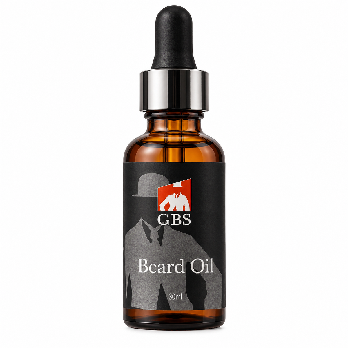 Gents GBS Beard Oil 30 ml – skjeggolje for menn i brun glassflaske med pipette