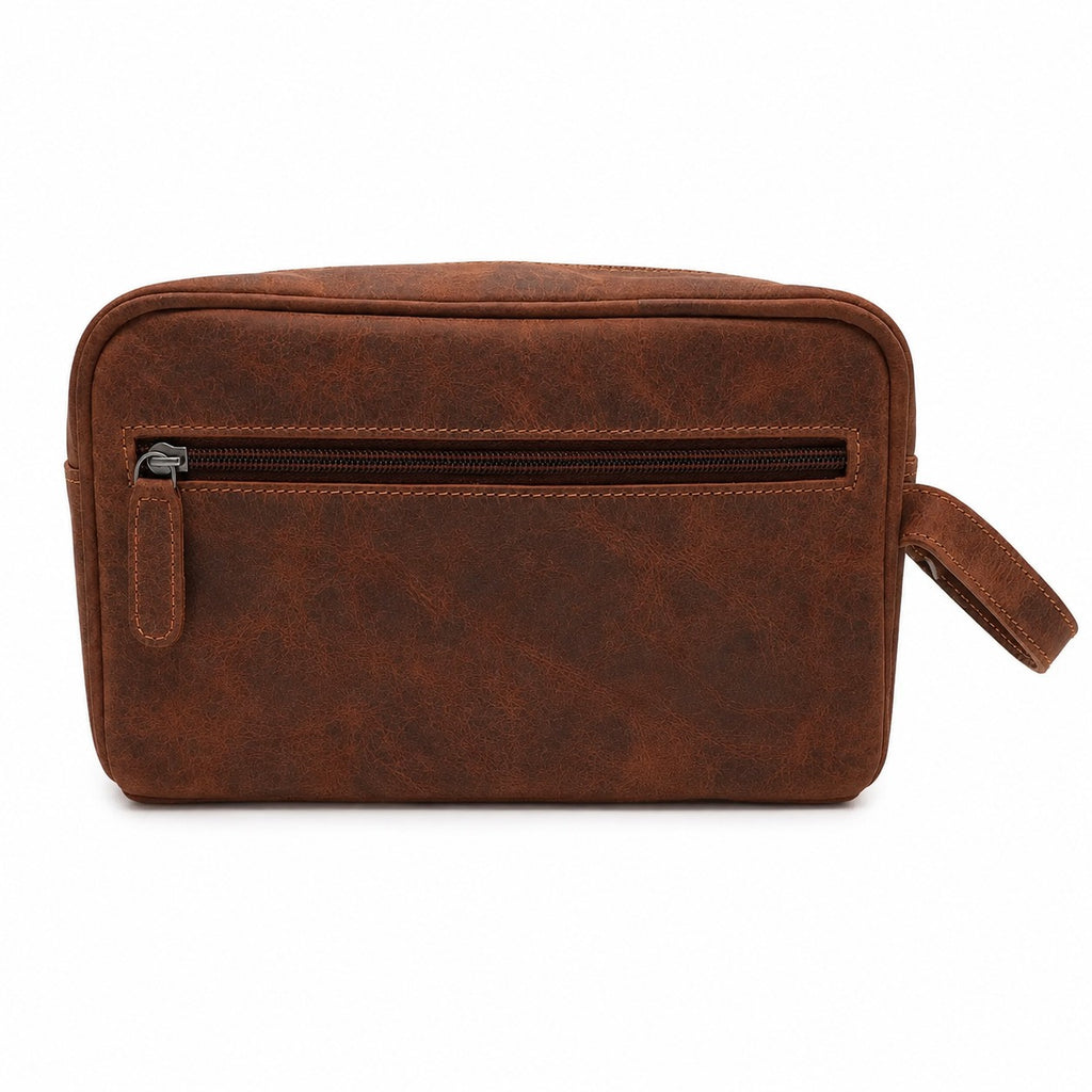 Toalettmappe i ekte skinn – Sandal – Greenwood