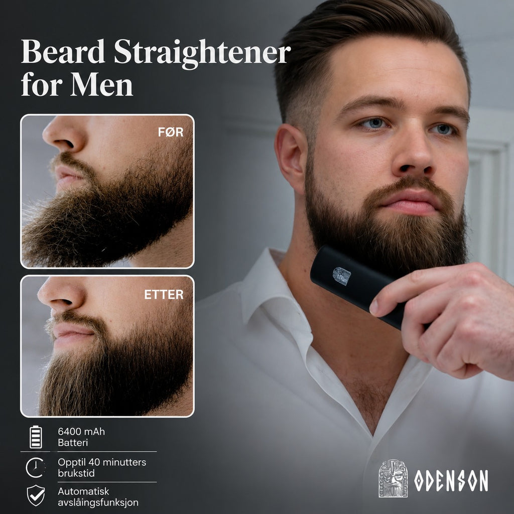 Trådløs varmebørste for skjegg og hår – Beard Forger – Odenson