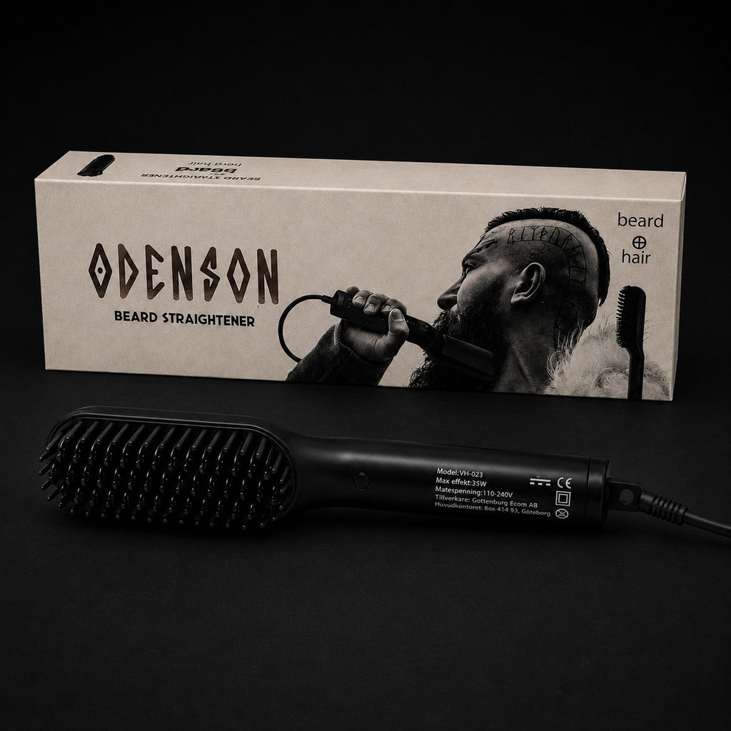 Varmebørste for skjegg og hår – Beard Straightener – Odenson